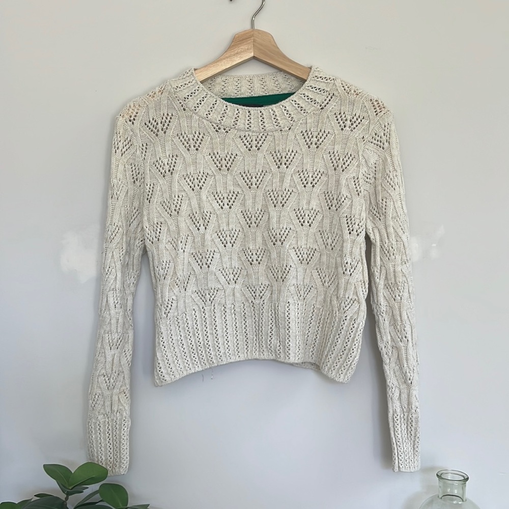 Topshop cream sweater
